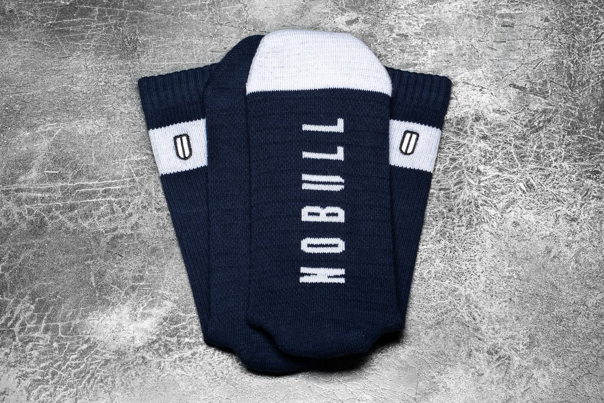 Chaussettes Nobull Crew Femme Bleu Marine Blanche | HF8601543