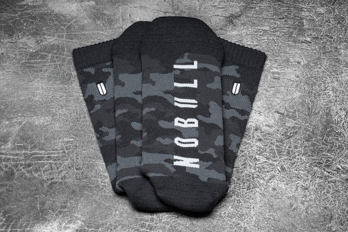 Chaussettes Nobull Crew Femme Grise Camouflage | DQ7580469