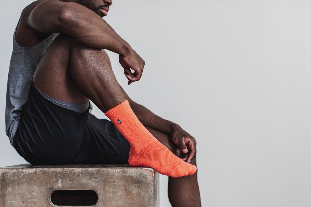 Chaussettes Nobull Crew Homme Corail | DU9532017
