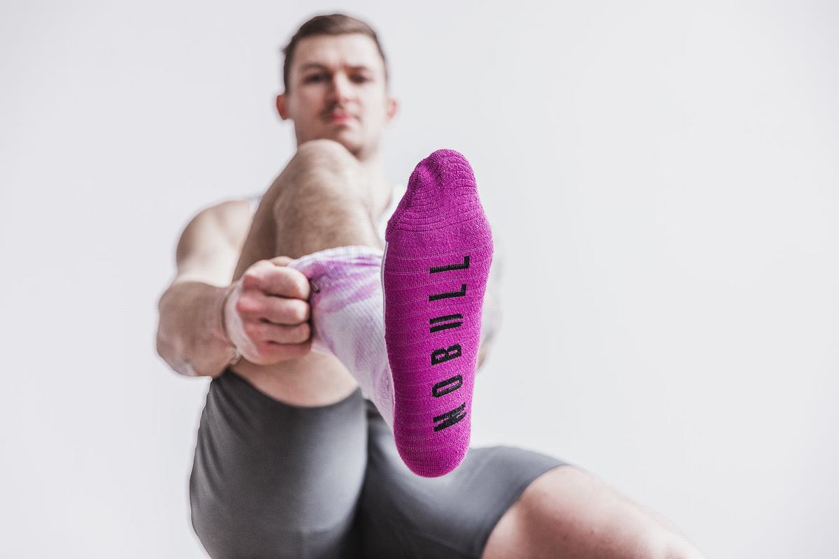 Chaussettes Nobull Crew Homme Rose | HB2307498