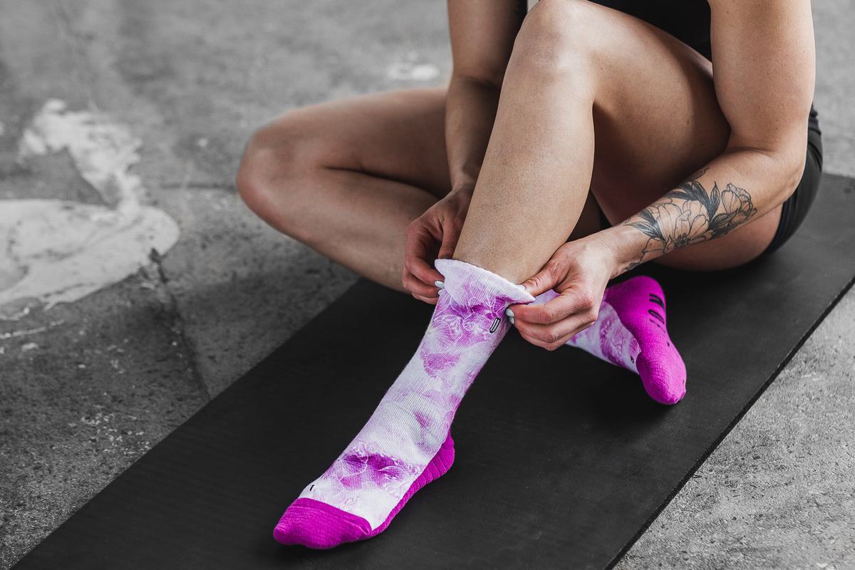 Chaussettes Nobull Crew Homme Rose | HB2307498