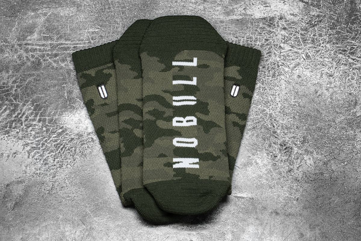 Chaussettes Nobull Crew Homme Vert Camouflage | JU4586310