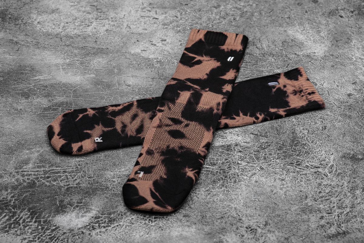 Chaussettes Nobull Crew Tie-Dye Femme Noir | EA1593204