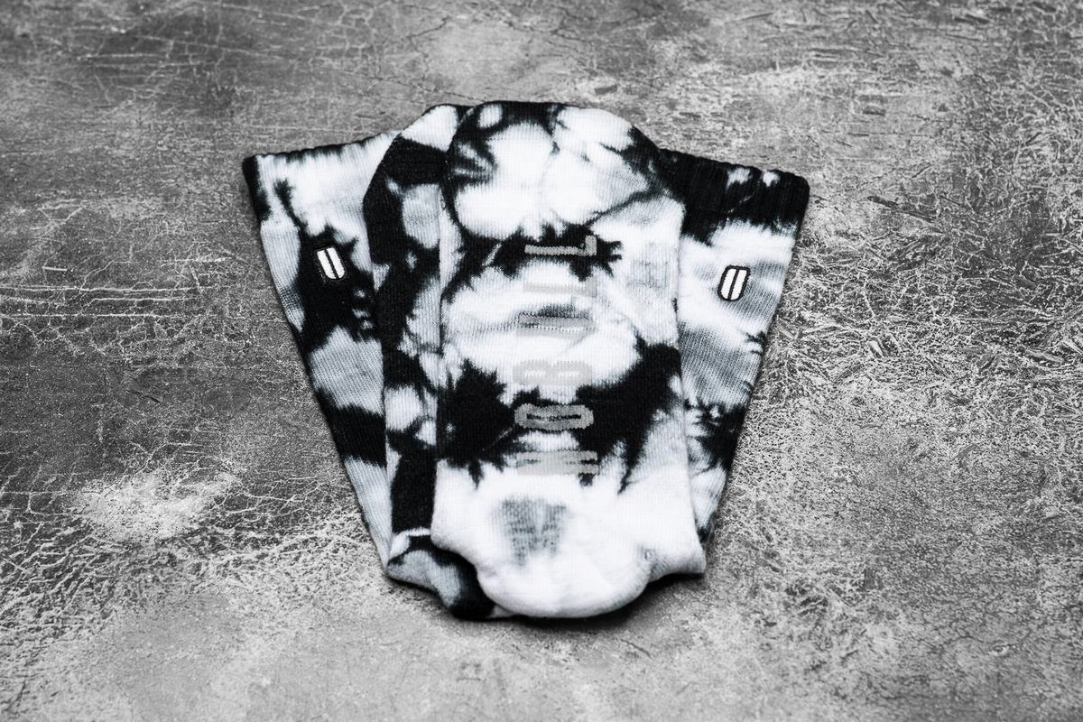 Chaussettes Nobull Crew Tie-Dye Homme Blanche Noir | DE9738605