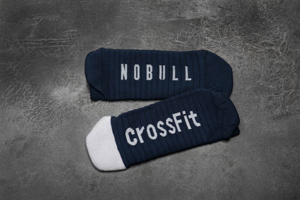 Chaussettes Nobull Low Crossfit® Homme Bleu Marine Blanche | VI9546127