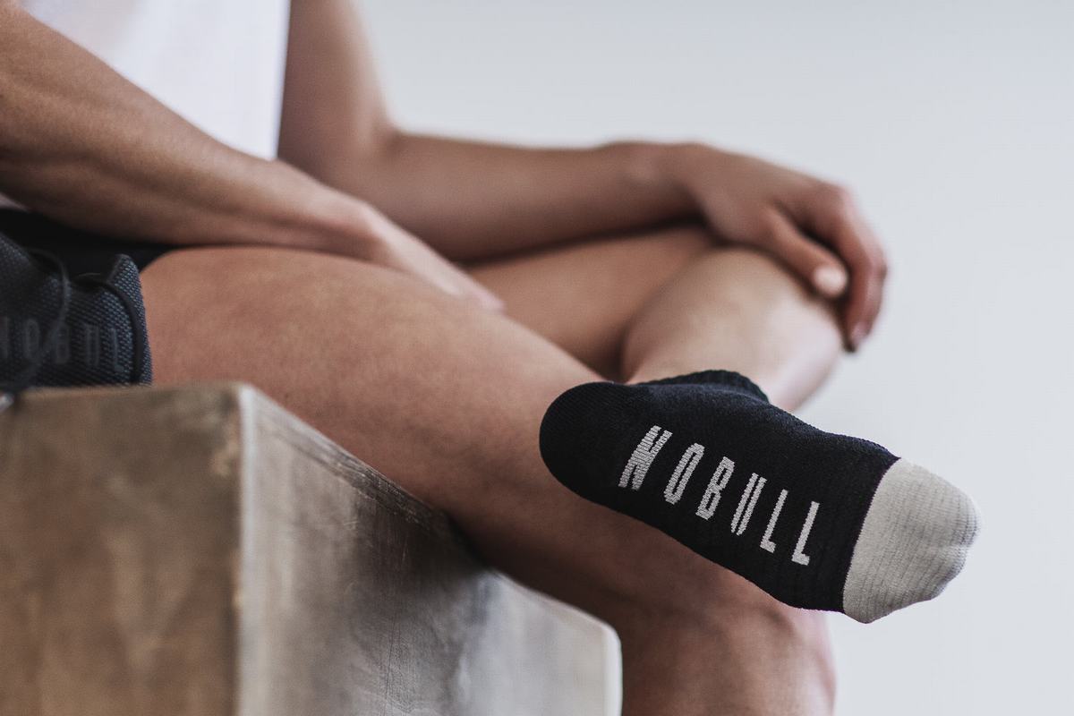 Chaussettes Nobull Low Homme Noir | VU2618047