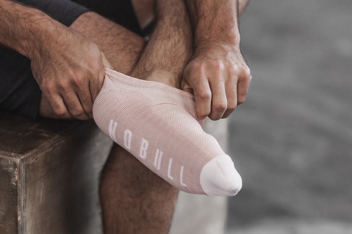 Chaussettes Nobull Low Homme Rose Blanche | HC5061487