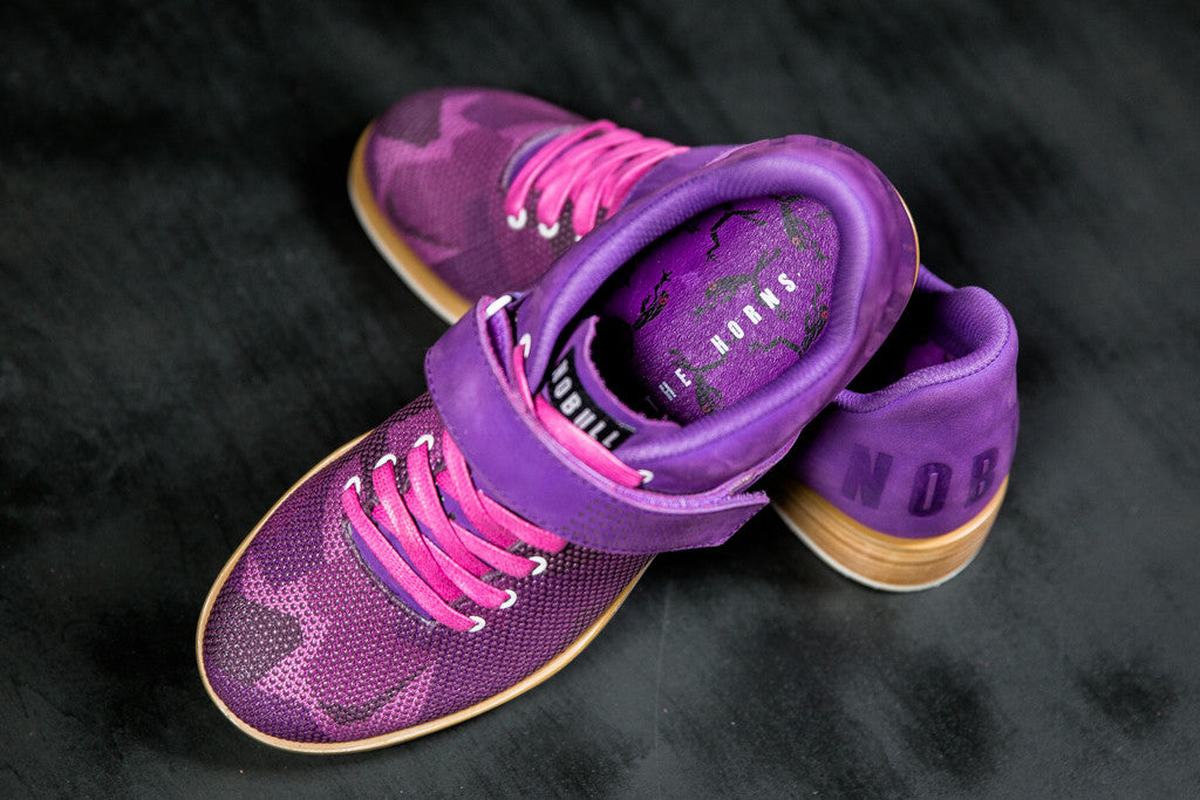 Chaussure Halterophilie Nobull Femme Violette Camouflage | PT9057682