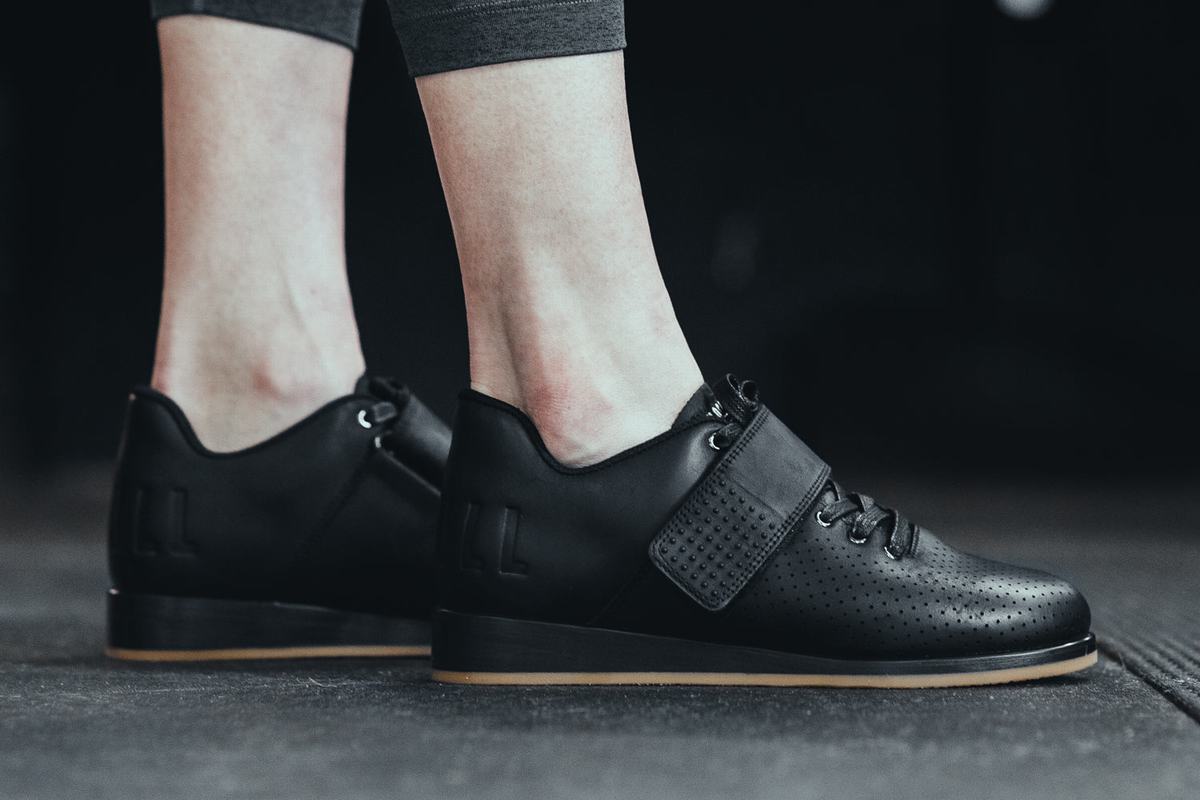 Chaussure Halterophilie Nobull Leather Femme Noir | DW2478615