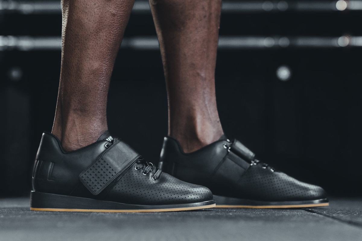 Chaussure Halterophilie Nobull Leather Homme Noir | EG9154280