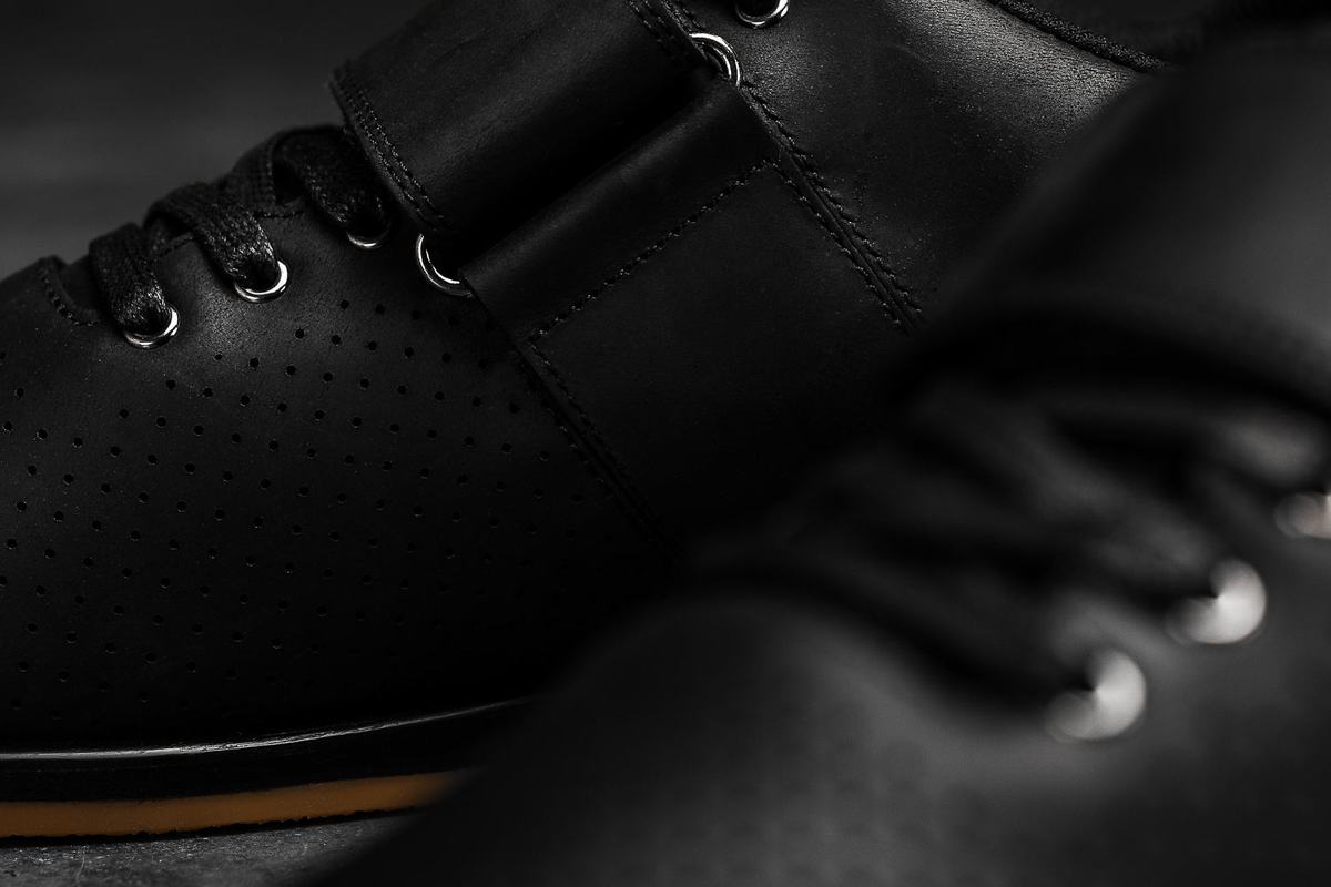 Chaussure Halterophilie Nobull Leather Homme Noir | EG9154280
