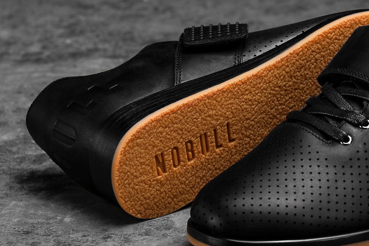Chaussure Halterophilie Nobull Leather Homme Noir | EG9154280