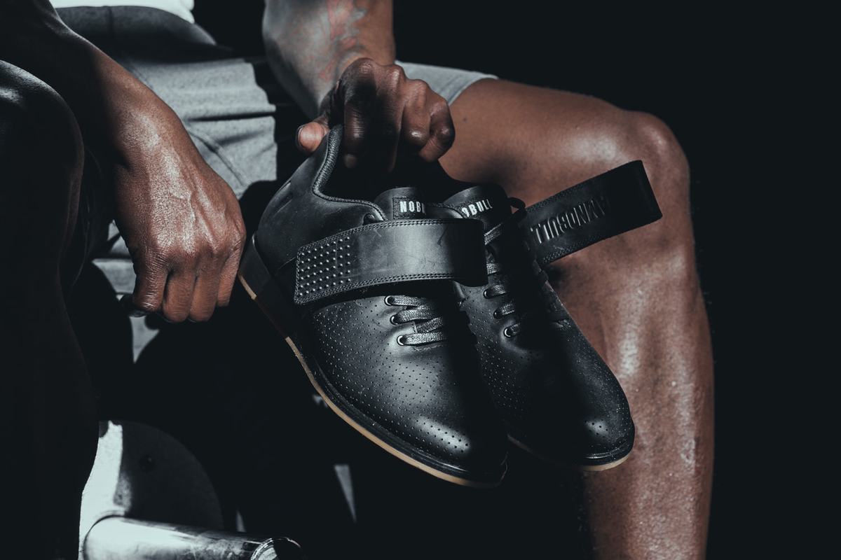 Chaussure Halterophilie Nobull Leather Homme Noir | EG9154280