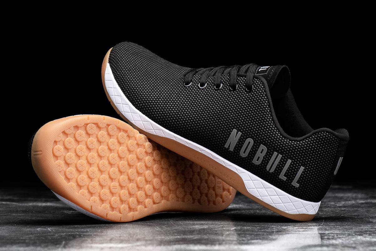 Chaussures Crossfit Nobull Superfabric Trainer Homme Noir Blanche | OY2985143