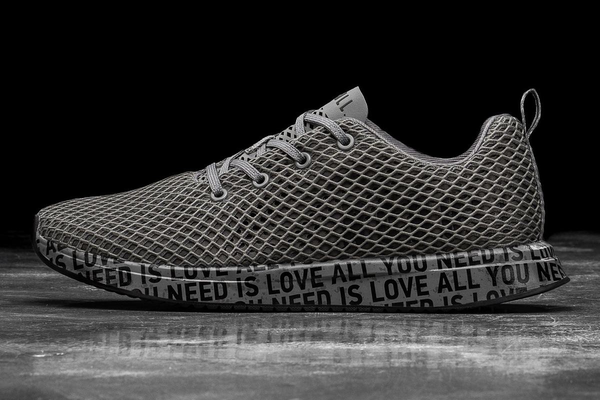 Chaussures Running Nobull All You Need Is Love Mesh Runner Homme Grise Foncé | CB9362740