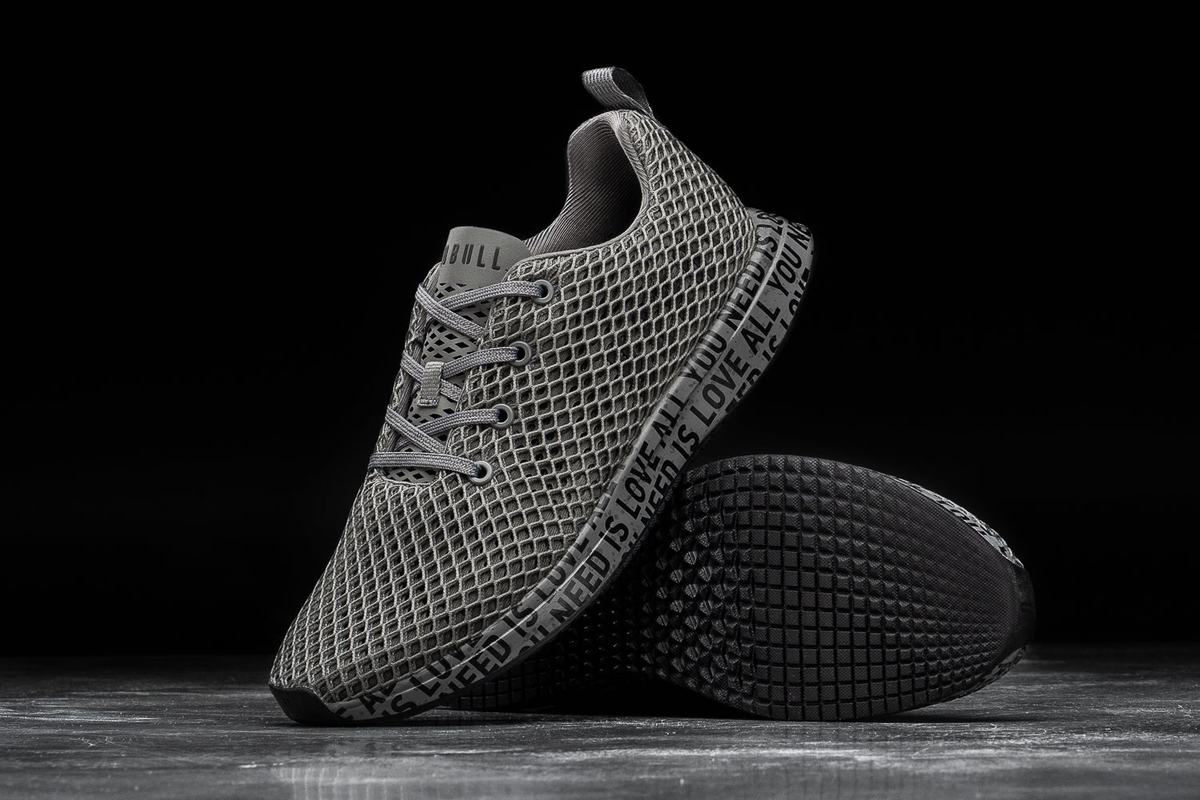 Chaussures Running Nobull All You Need Is Love Mesh Runner Homme Grise Foncé | CB9362740