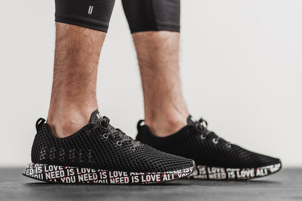 Chaussures Running Nobull All You Need Is Love Mesh Runner Homme Noir | SE0214586