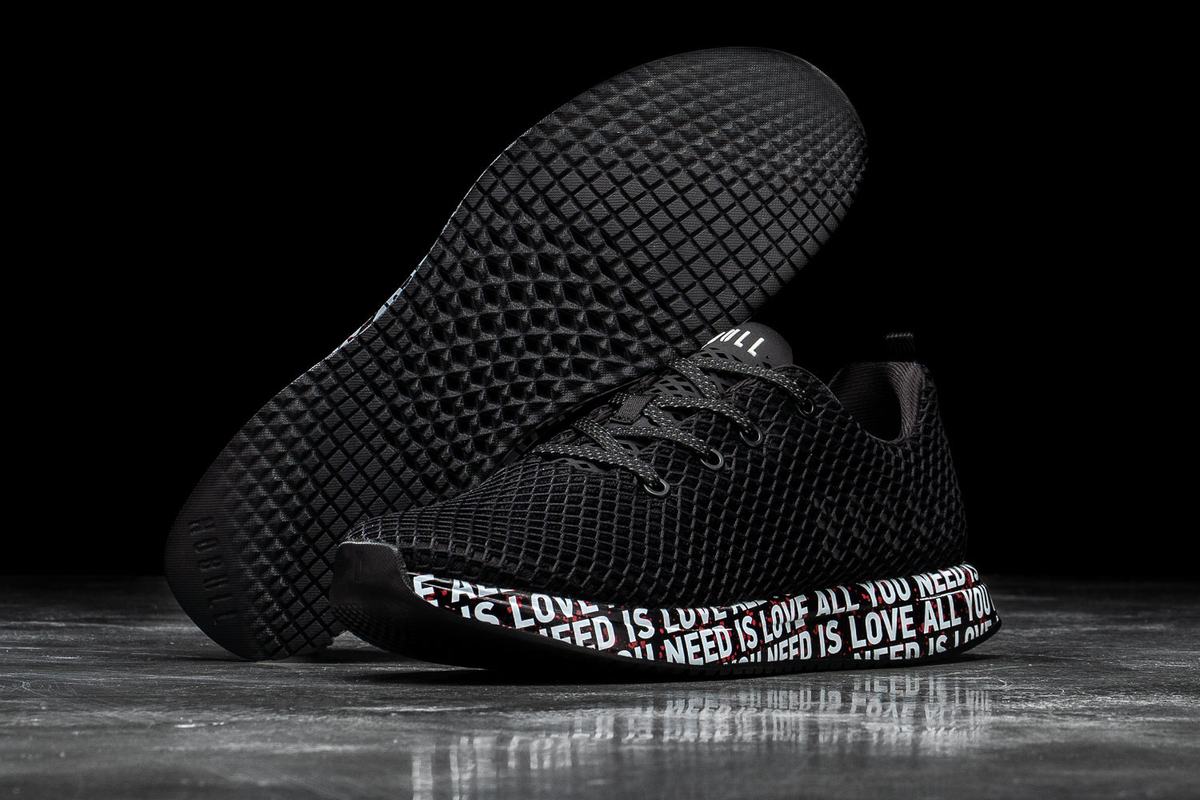 Chaussures Running Nobull All You Need Is Love Mesh Runner Homme Noir | SE0214586