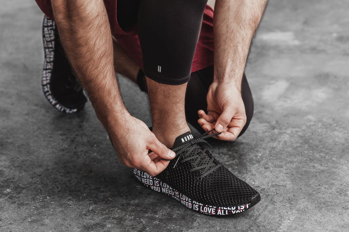 Chaussures Running Nobull All You Need Is Love Mesh Runner Homme Noir | SE0214586
