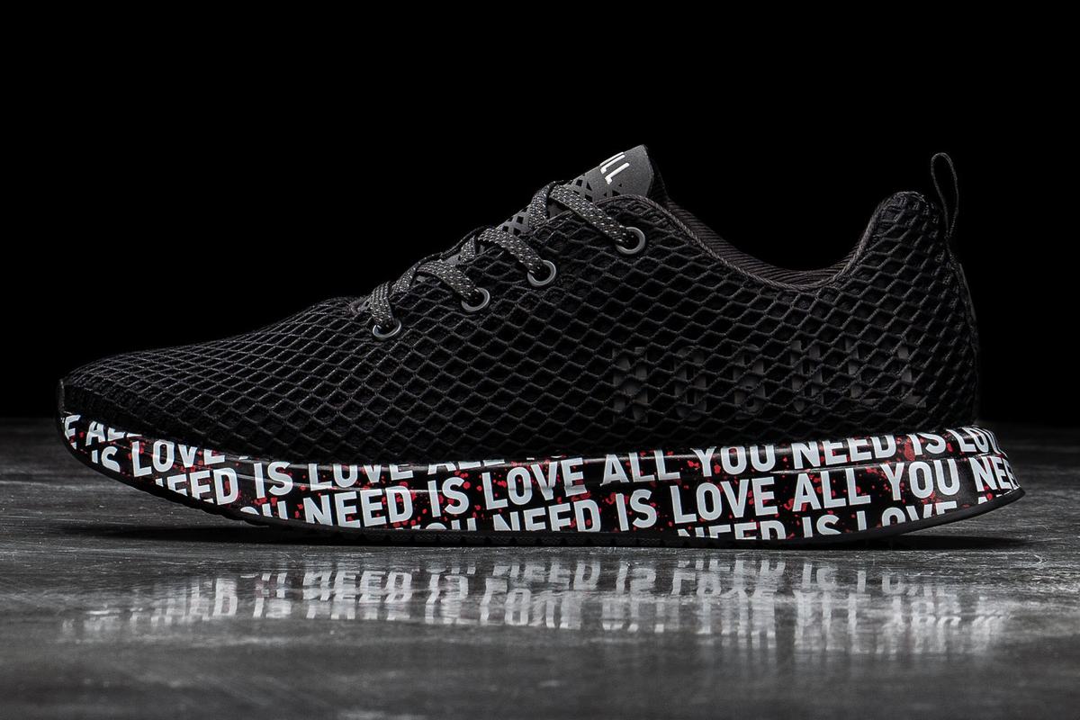 Chaussures Running Nobull All You Need Is Love Mesh Runner Homme Noir | SE0214586
