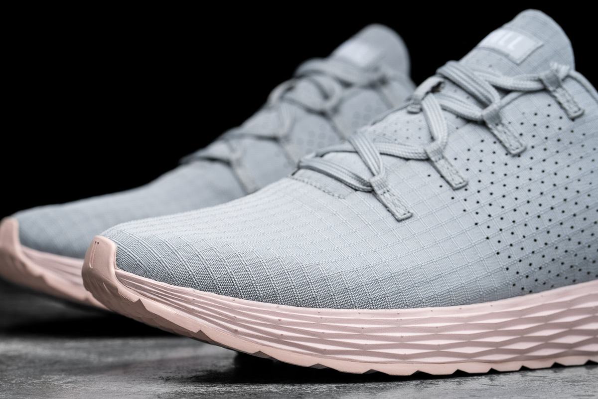 Chaussures Running Nobull Arctic Ripstop Runner Femme Grise Rose | FK0136942