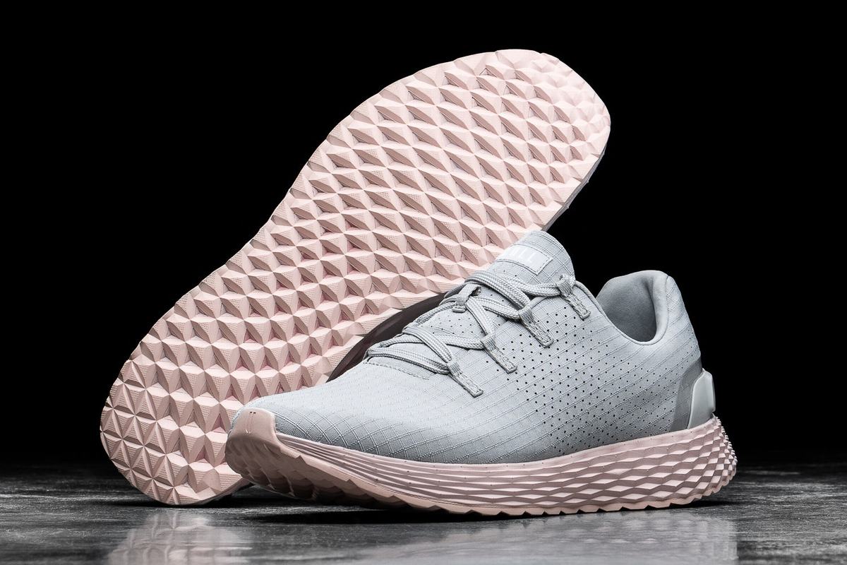 Chaussures Running Nobull Arctic Ripstop Runner Femme Grise Rose | FK0136942