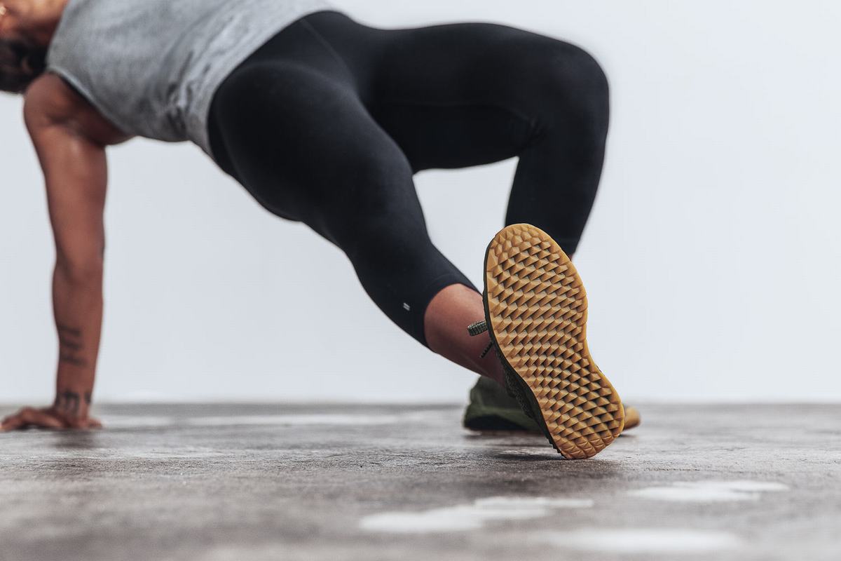 Chaussures Running Nobull Army Knit Runner Femme Vert Olive | KE9187324