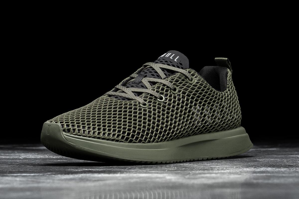 Chaussures Running Nobull Army Mesh Runner Femme Noir | RV1396874