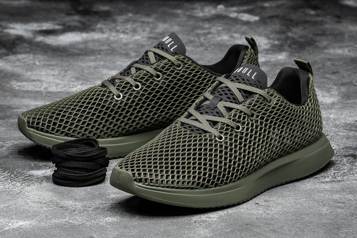 Chaussures Running Nobull Army Mesh Runner Femme Noir | RV1396874