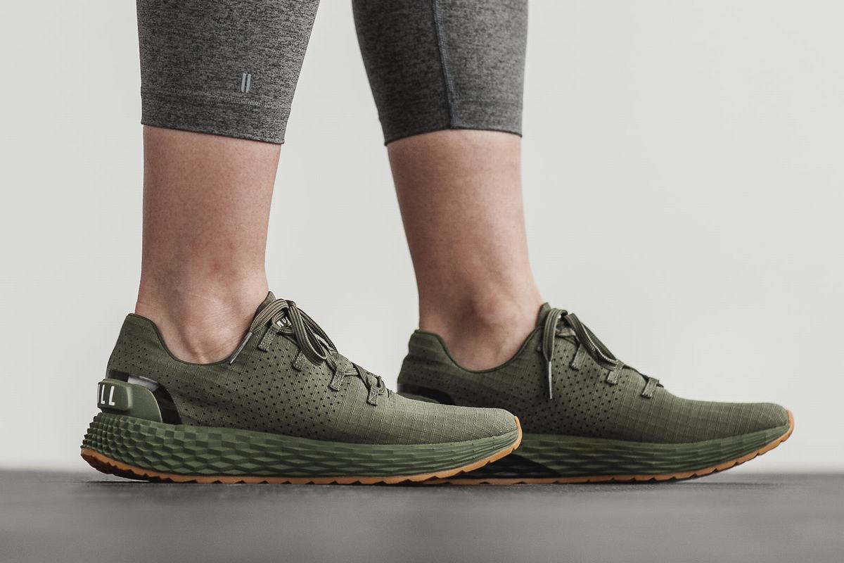 Chaussures Running Nobull Army Ripstop Runner Femme Vert Olive | BO5034812