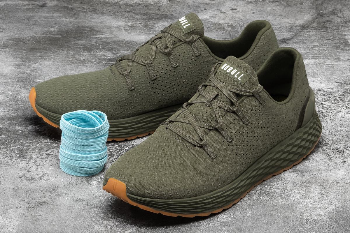 Chaussures Running Nobull Army Ripstop Runner Femme Vert Olive | BO5034812