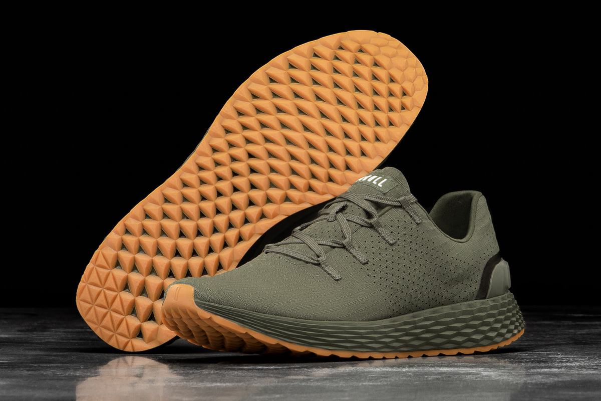 Chaussures Running Nobull Army Ripstop Runner Femme Vert Olive | BO5034812