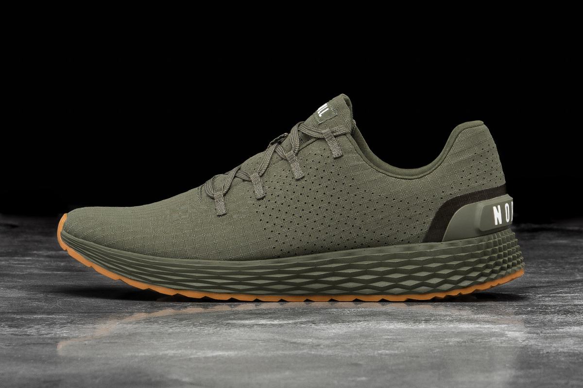 Chaussures Running Nobull Army Ripstop Runner Femme Vert Olive | BO5034812