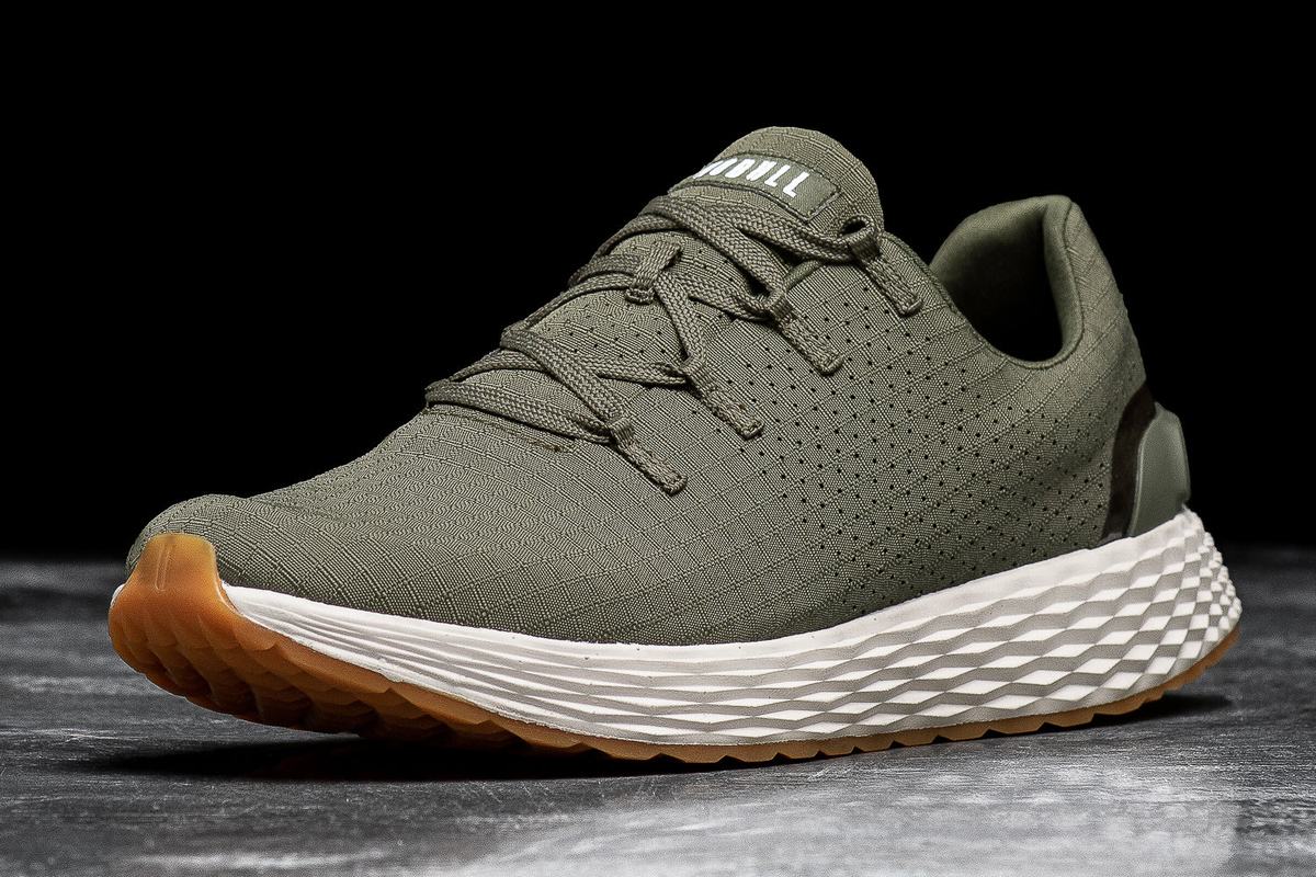 Chaussures Running Nobull Army Ripstop Runner Homme Vert Olive | ZA1470986