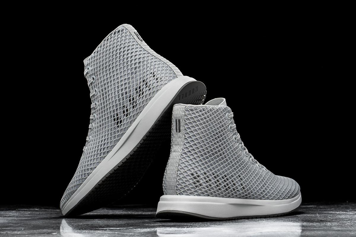 Chaussures Running Nobull High-Top Arctic Mesh Runner Femme Grise | ZO1370249