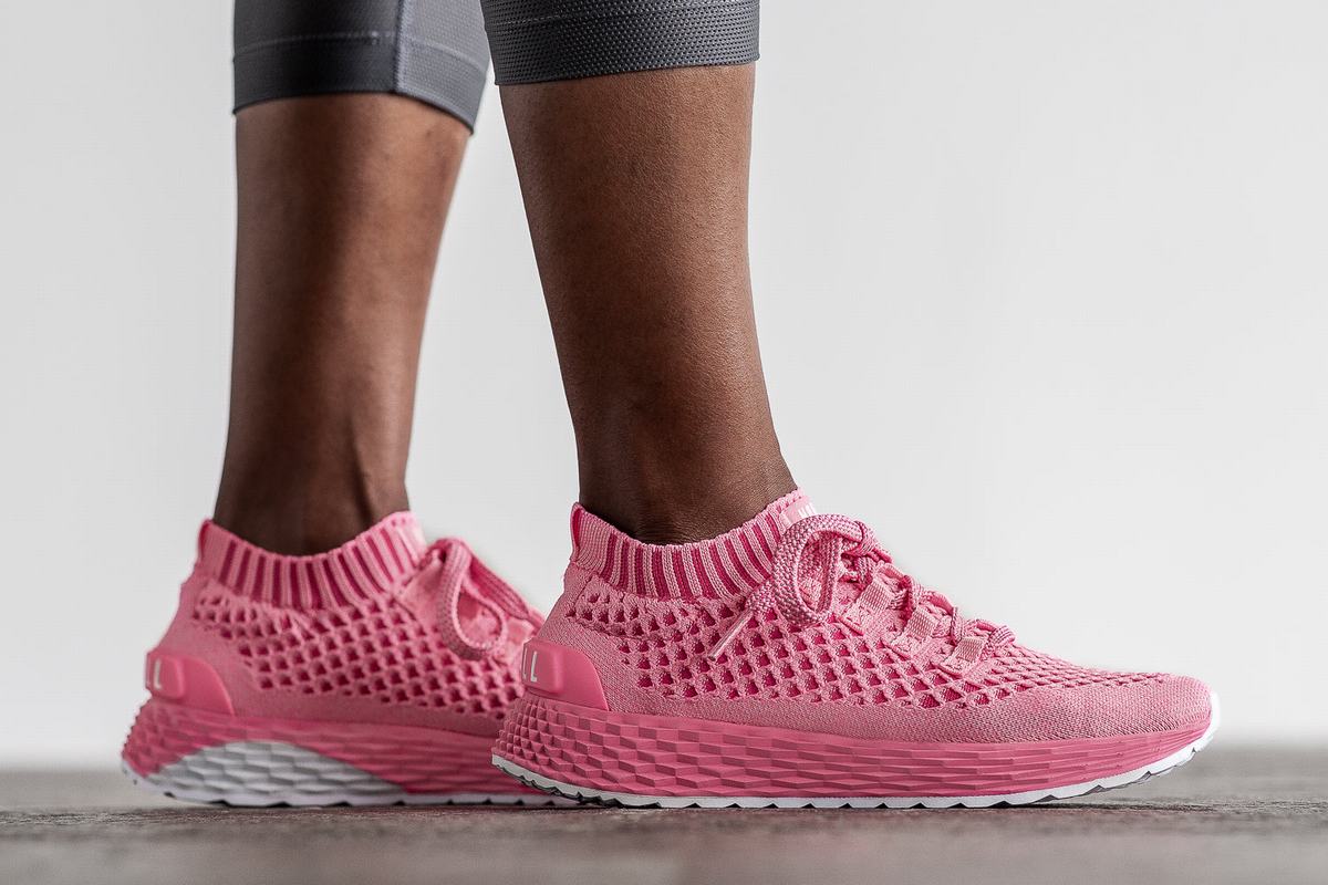 Chaussures Running Nobull Knit Runner Femme Rose Clair | AD8047692