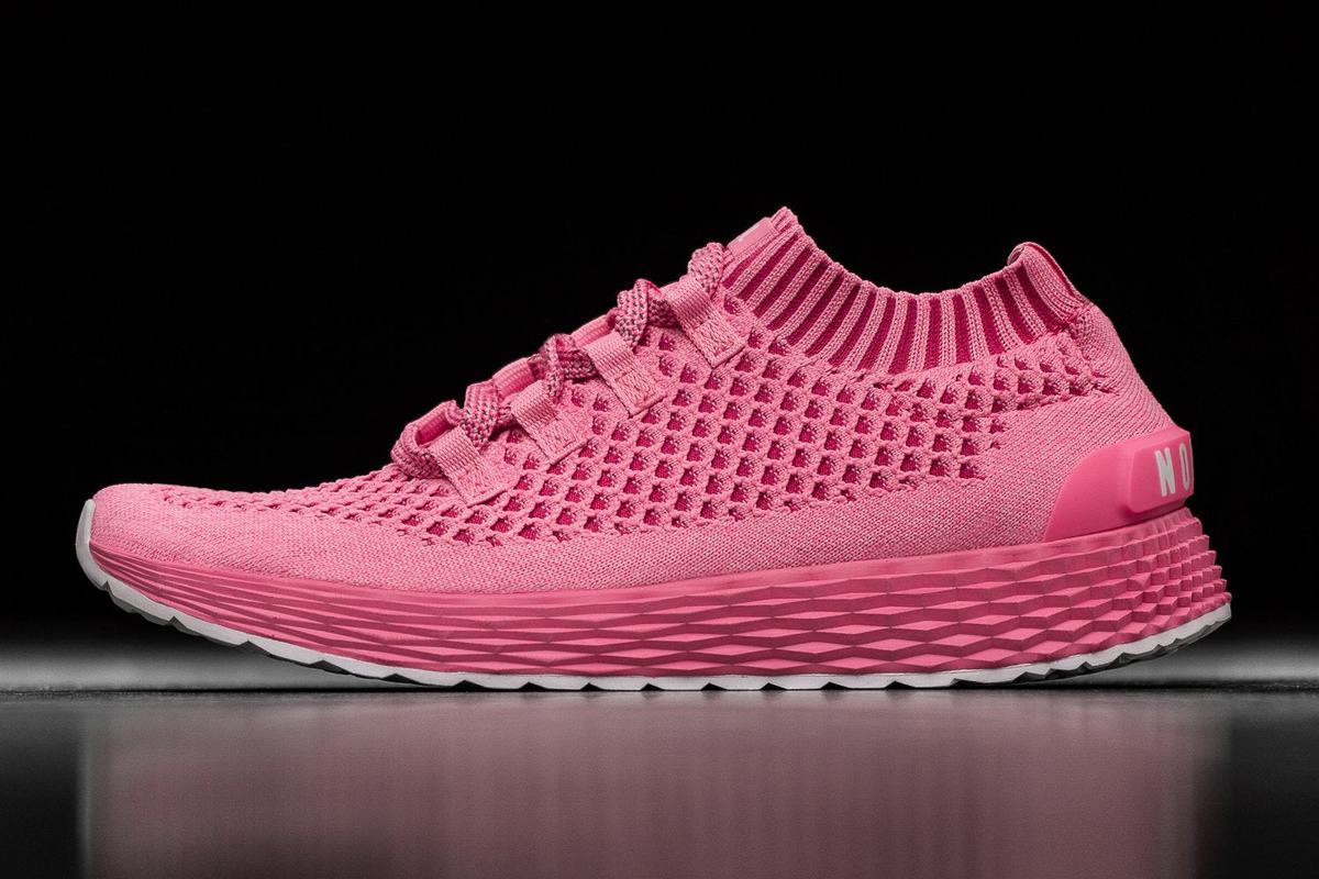Chaussures Running Nobull Knit Runner Femme Rose Clair | AD8047692