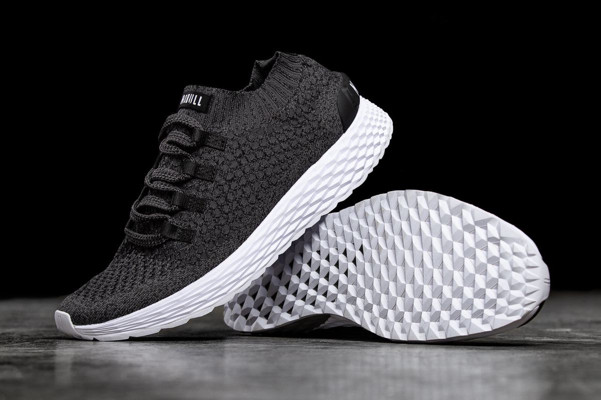 Chaussures Running Nobull Knit Runner Femme Grise Foncé | BY8907451