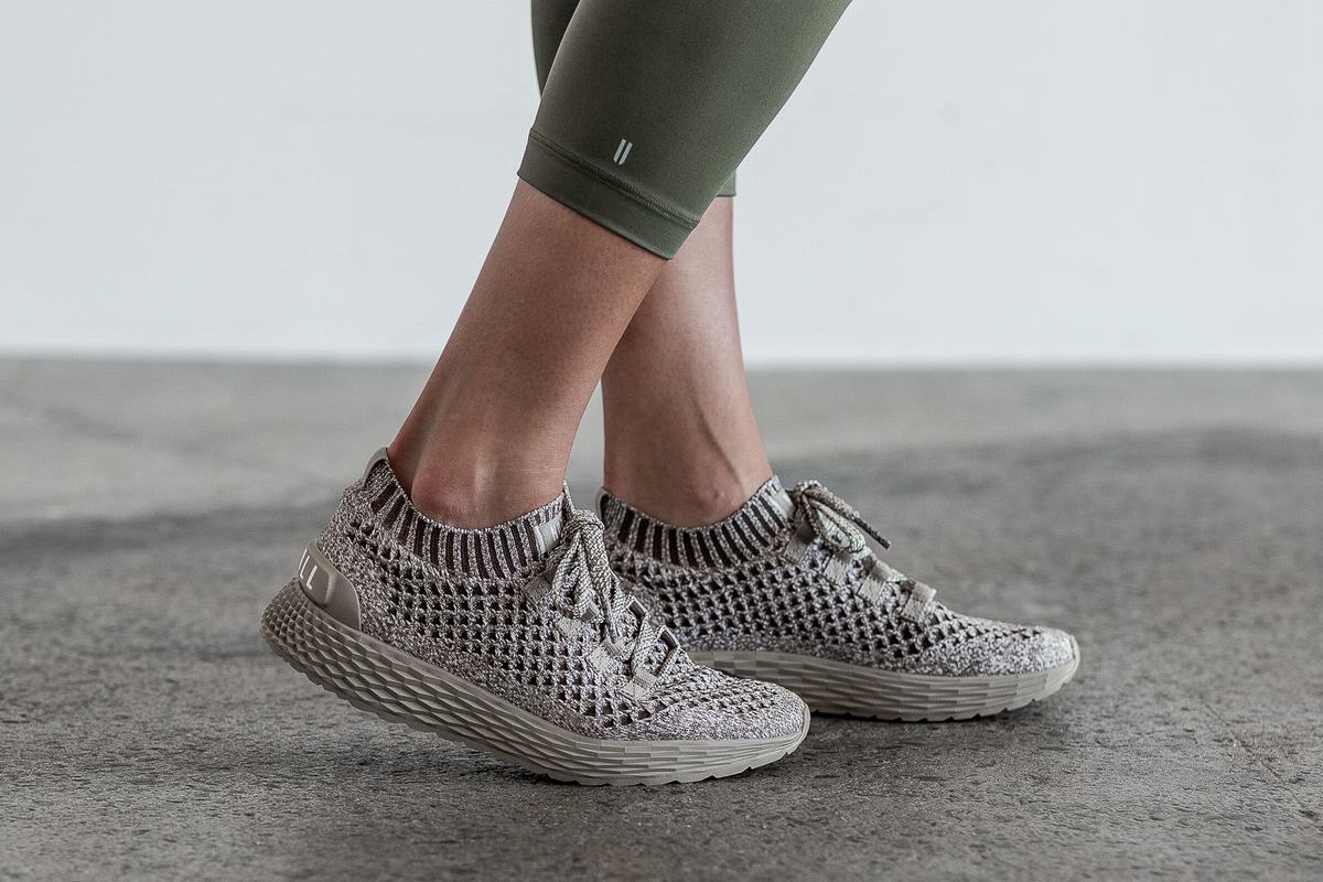 Chaussures Running Nobull Knit Runner Femme Kaki | GV8176945