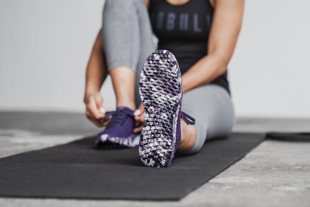 Chaussures Running Nobull Knit Runner Femme Violette Foncé | HW4317520