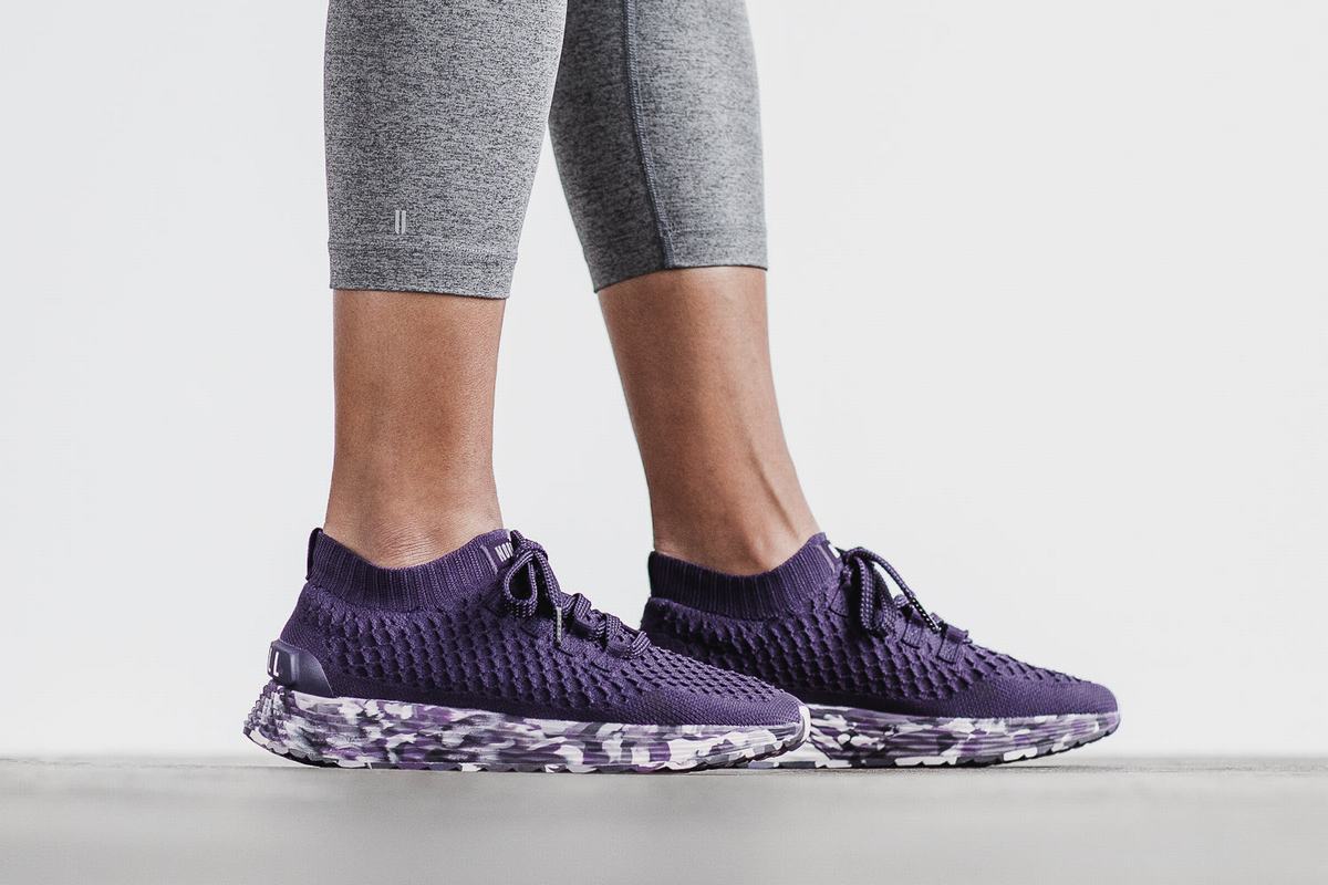 Chaussures Running Nobull Knit Runner Femme Violette Foncé | HW4317520