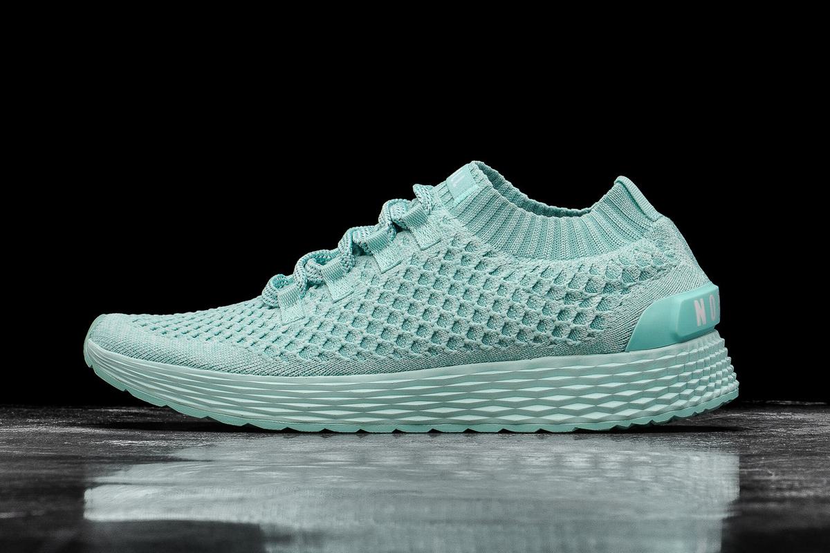 Chaussures Running Nobull Knit Runner Femme Turquoise Clair | IH4320968