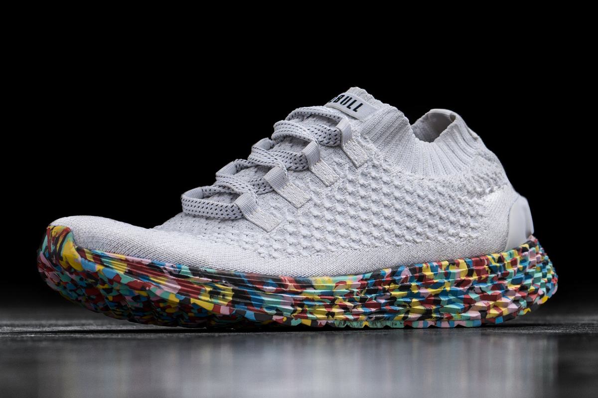 Chaussures Running Nobull Knit Runner Femme Blanche | IN5170268