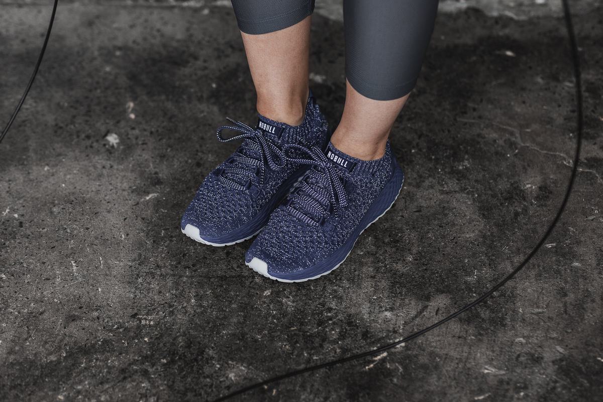 Chaussures Running Nobull Knit Runner Femme Bleu Marine | IY4652709