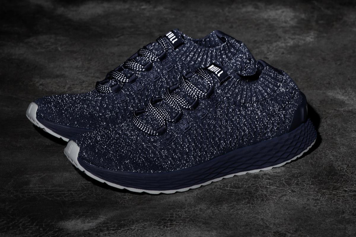 Chaussures Running Nobull Knit Runner Femme Bleu Marine | IY4652709