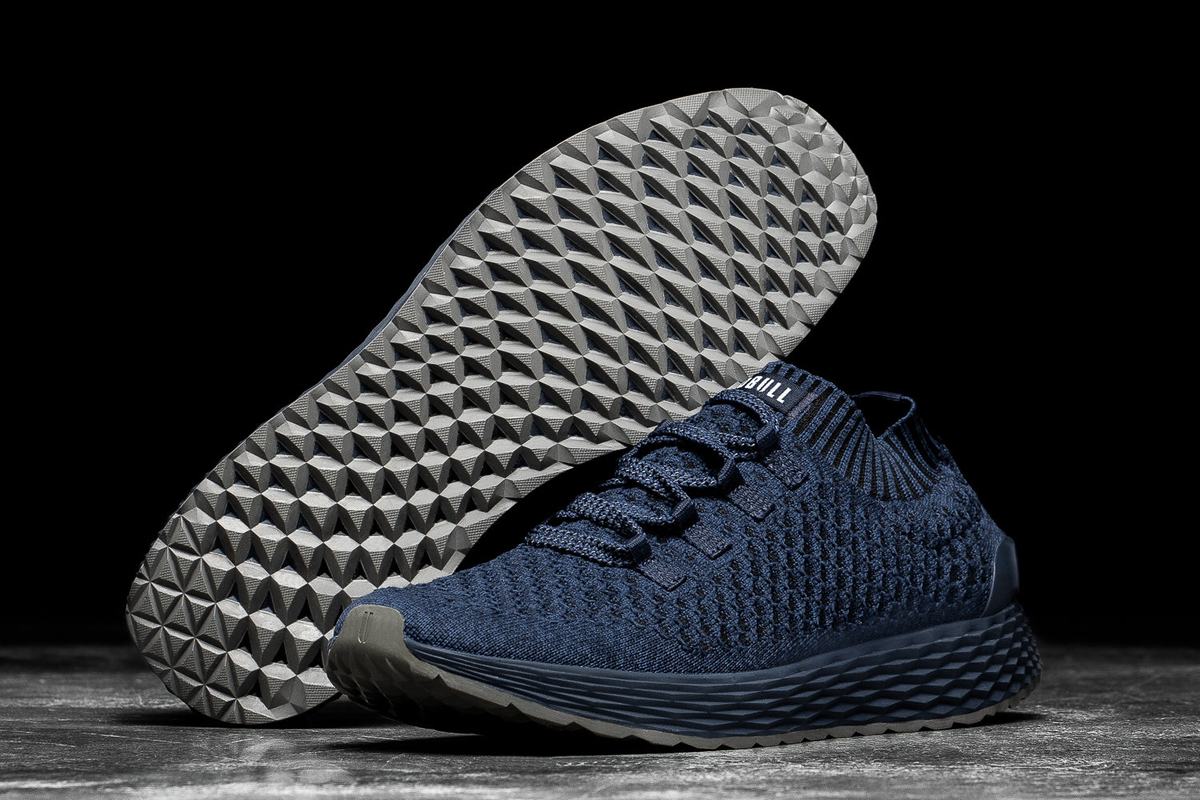 Chaussures Running Nobull Knit Runner Femme Bleu Marine | JY6280153