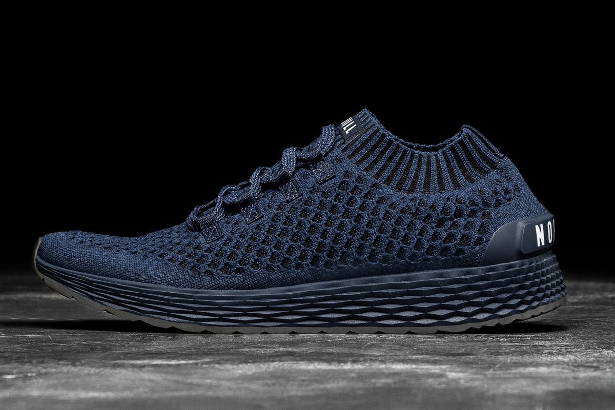 Chaussures Running Nobull Knit Runner Femme Bleu Marine | JY6280153