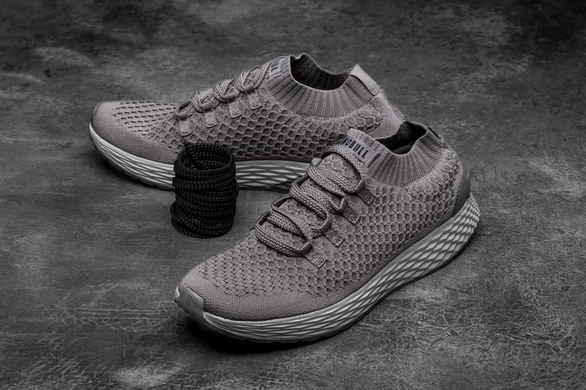 Chaussures Running Nobull Knit Runner Femme Grise Foncé | KB6304798