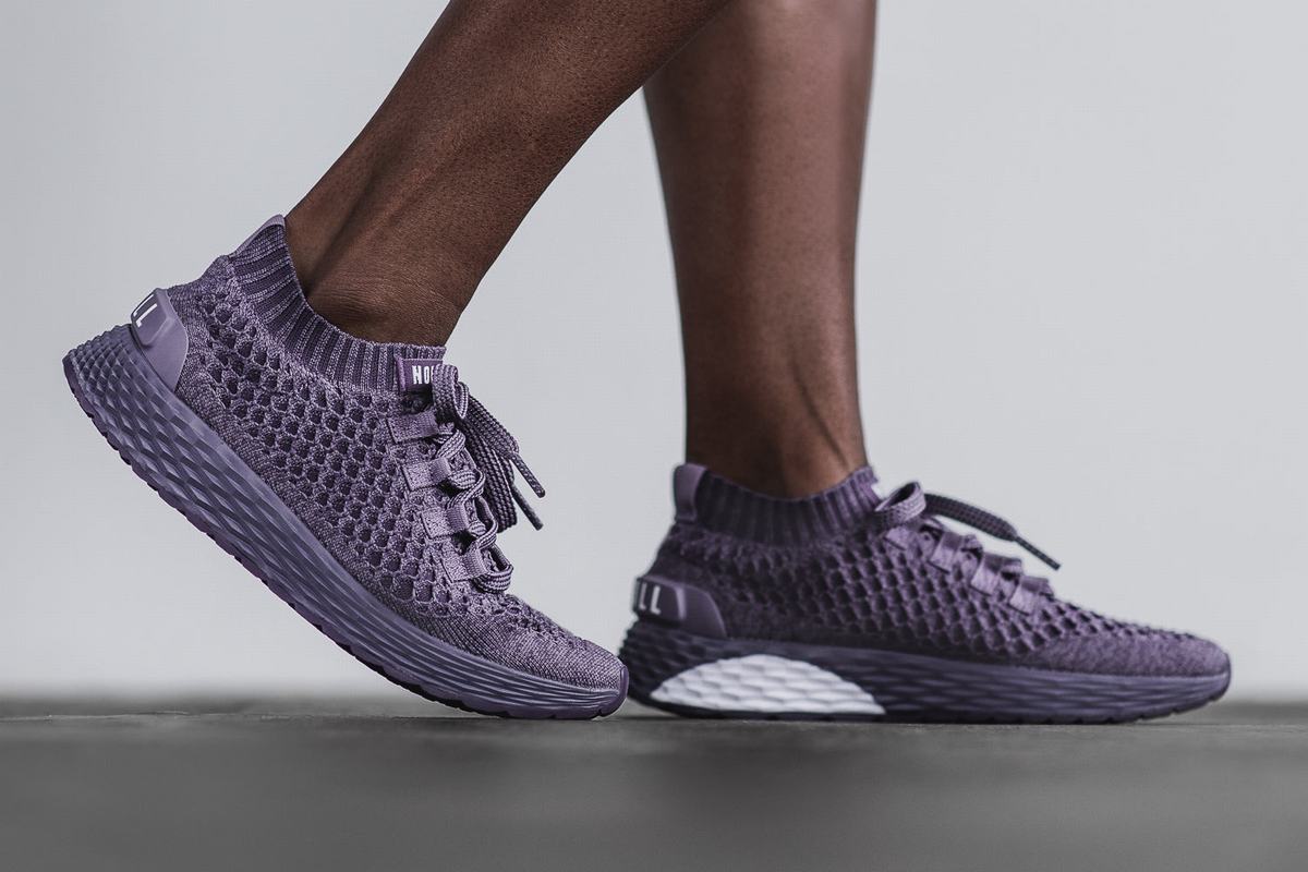 Chaussures Running Nobull Knit Runner Femme Violette | KS0386749