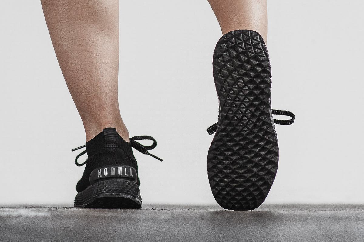 Chaussures Running Nobull Knit Runner Femme Noir | LP6120548